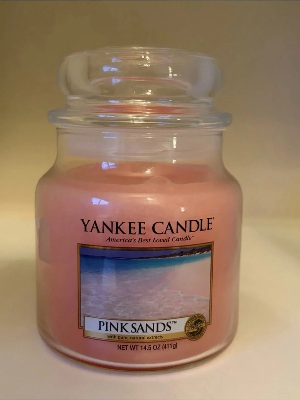 Yankee Candle Pink Sands Jar Candle 14.5 oz New Unopened 65 Hour Burn Time